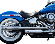S&S Cycle Chrome Grand National Slip-On Mufflers for 2018-2020 Harley-Davidson Heritage Softail and 2018-2020 Harley-Davidson Softail Deluxe Motorcycles