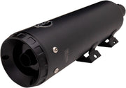 S&S Cycle Grand National EC Approved Slip-On Mufflers In Black With Black End Caps For Harley-Davidson 2018-2024 Softail Fat Bob Models