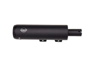 S&S Cycle Grand National EC Approved Slip-On Mufflers In Black With Black End Caps For Harley-Davidson 2018-2024 Softail Fat Bob Models