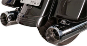 S&S Cycle MK45 EC Slip-On Thruster Mufflers In Chrome For Harley-Davidson 2017-2024 Touring Models #550-0861