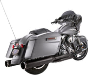 S&S Cycle MK45 EC Thruster Slip-On Mufflers In Black For Harley-Davidson 2017-2024 Touring Models
