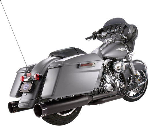 S&S Cycle MK45 EC Approved Tracer Slip-on Muffler In Black For Harley-Davidson 2017-2024 Touring Models Black Fitment Harley-Davidson