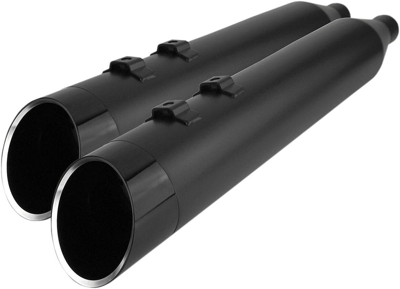 Khrome Werks 4-1/2" Hp-plus® Slip-on Mufflers - Round, Pair - Black for Harley-Davidson Touring & Trike 1999-2016