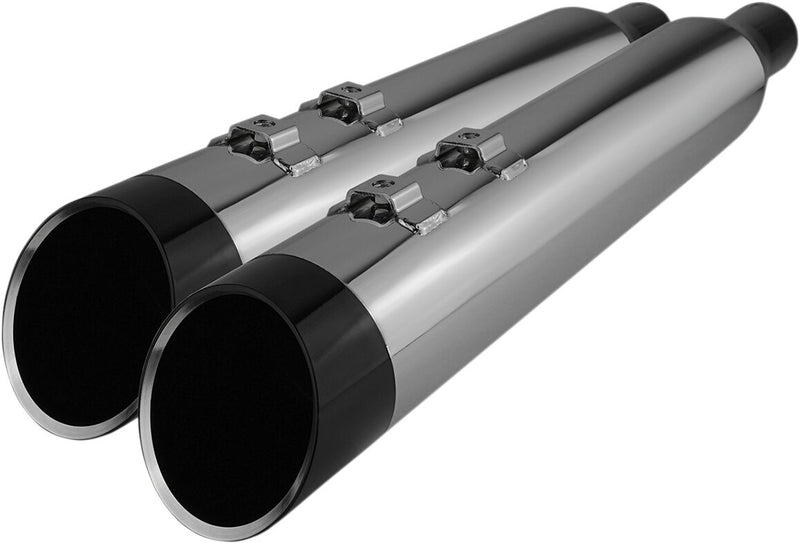 Khrome Werks 4-1/2" Hp-plus® Slip-on Mufflers - Pair, Round - Chrome for Harley-Davidson Touring & Trike 1999-2016