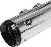 S&S Cycle Chrome GNX Slip On Muffler for 2017-2026 Harley-Davidson Touring Models #550-0991