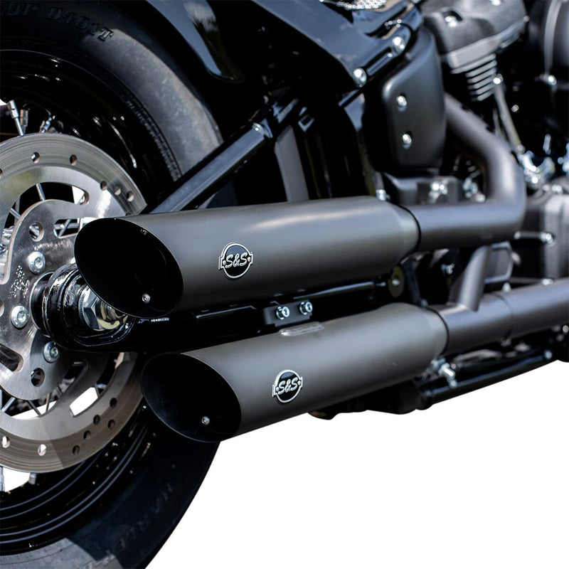 S&S Cycle Slash Cut 50 State Slip On Muffler for 2018-2024 Harley-Davidson Softail