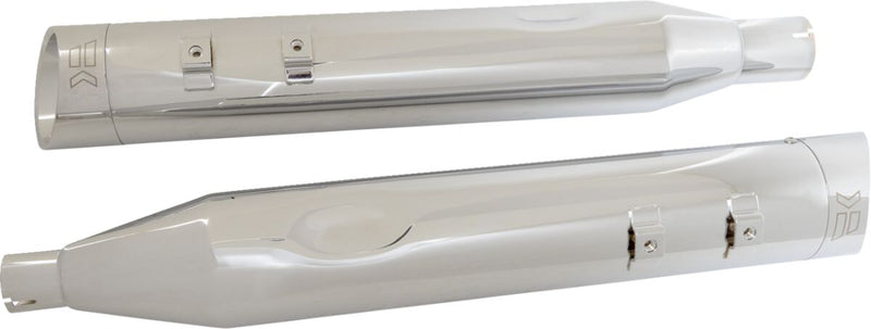 Khrome Werks 4-1/2" Hp-plus® Slip-on Mufflers - Pair - Chrome / Silver for Harley-Davidson Touring 2017-2025