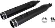 Vance & Hines Torquer 450 Slip-On Mufflers in Black For 2017-2024 Touring Models Machine Cut #46676
