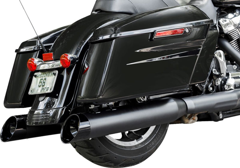 S&S Cycle 4-1/2" MK45 Cutlass Performance Mufflers for 2017-2025 Harley-Davidson Black Each