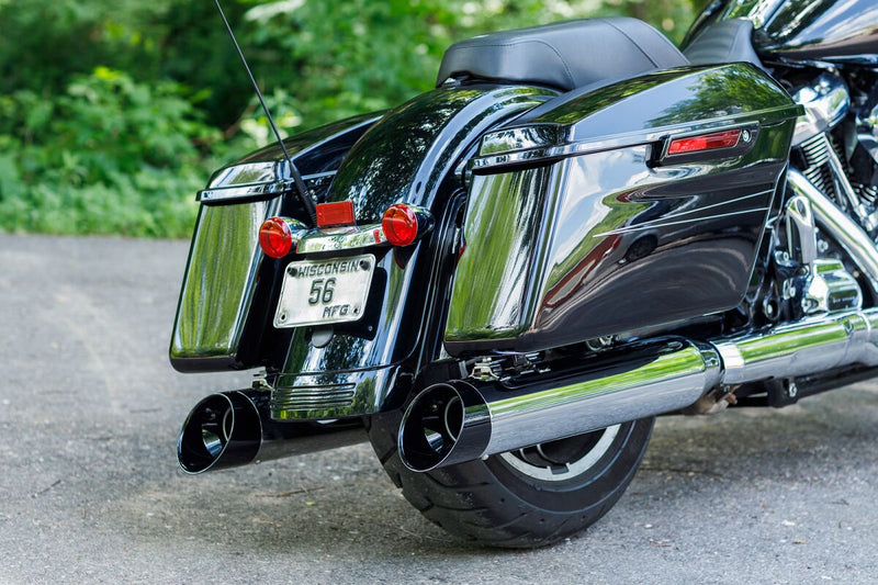 S&S Cycle 4-1/2" MK45 Cutlass Performance Mufflers for 2017-2025 Harley-Davidson Chrome #550-1011