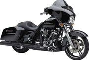 Cobra Gen 2 4.5 Inch Upper Cut Neighbour Haters Slip-On Mufflers In Black For Harley-Davidson 2017-2024 Touring Models