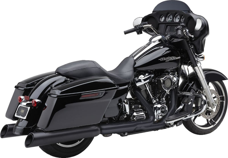 Cobra Gen 2 4.5 Inch Upper Cut Neighbour Haters Slip-On Mufflers In Black For Harley-Davidson 2017-2024 Touring Models
