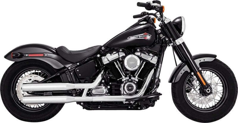 Vance & Hines Eliminator 300 Slip-on Mufflers - Mild Steel, Pair - Chrome for Harley-Davidson Softail & FXR 2018-2026