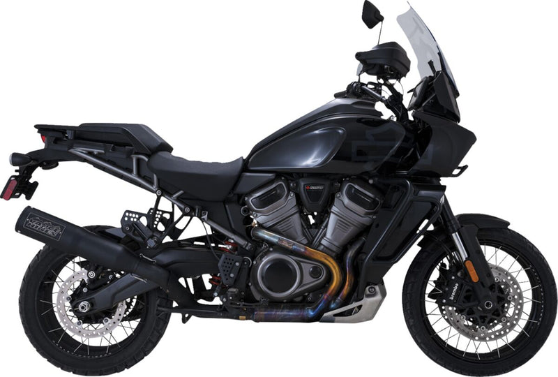 Vance & Hines Adventure Hi-output 450 Slip-on Muffler - Each, 304 Stainless Steel - Black for Harley-Davidson Pan America 2021-2026