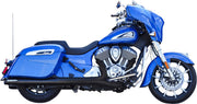 S&S Cycle 4" Broadhead Slip-On Mufflers for 2014-2026 INDIAN Black Pair