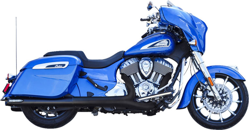 S&S Cycle 4" Broadhead Slip-On Mufflers for 2014-2026 INDIAN Black Pair #550-1075