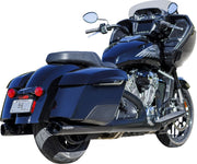 S&S Cycle 4" Broadhead Slip-On Mufflers for 2014-2026 INDIAN Black Pair