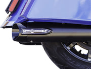 S&S Cycle 4" Broadhead Slip-On Mufflers for 2014-2026 INDIAN Black Pair