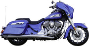 S&S Cycle 4" Broadhead Slip-On Mufflers for 2014-2026 INDIAN Chrome Pair