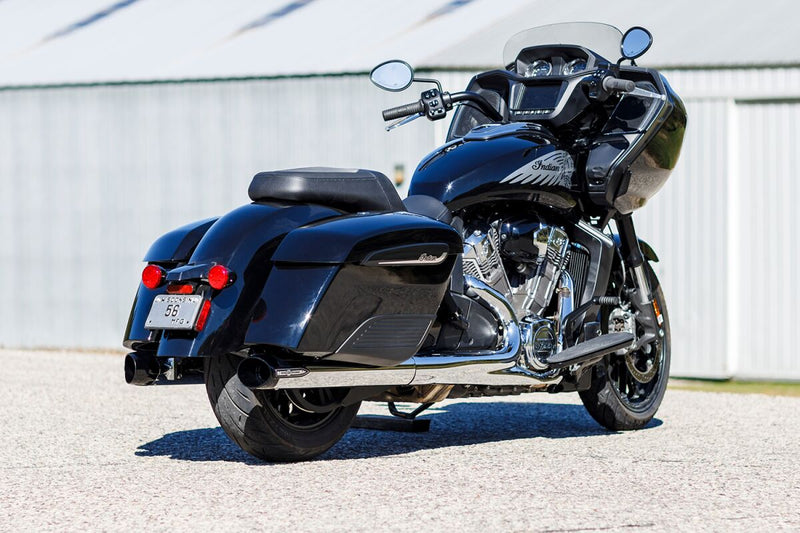 S&S Cycle 4" Broadhead Slip-On Mufflers for 2014-2026 INDIAN Chrome Pair