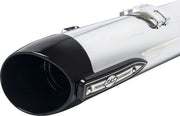 S&S Cycle 4" Broadhead Slip-On Mufflers for 2014-2026 INDIAN Chrome Pair #550-1076