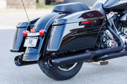 S&S Cycle 4-1/2" GNX Slip-On Mufflers for 1995-2016 Harley-Davidson Guardian Black Pair #550-1078