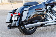 S&S Cycle 4-1/2" GNX Slip-On Mufflers for 1995-2016 Harley-Davidson Chrome Silver Pair #550-1079