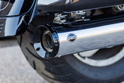 S&S Cycle 4-1/2" GNX Slip-On Mufflers for 1995-2016 Harley-Davidson Chrome Silver Pair #550-1079