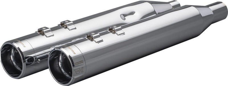Khrome Werks 4-1/2" Hp-plus® Slip-on Mufflers - Pair, Straight Can - Chrome for Harley-Davidson Touring & Trike 1999-2016