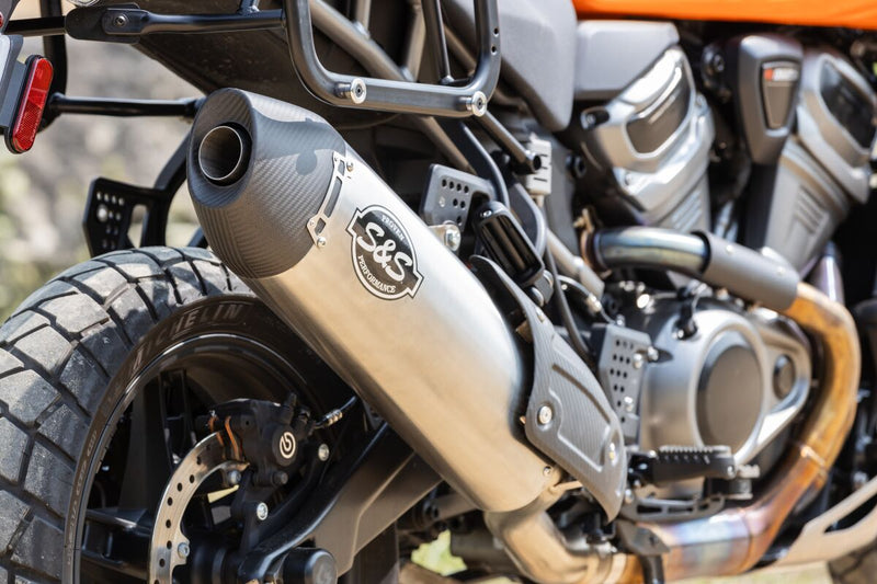 S&S Cycle SO EC SLIP-ON MUFFLER PAN AMERICA for 2021-2026 Harley-Davidson RA 1250 Slip-On Line Exhaust System Right