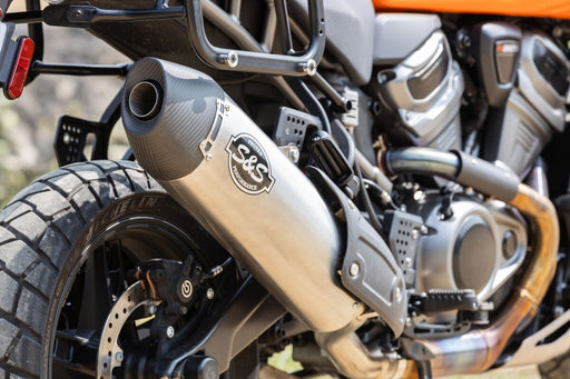S&S Cycle SO EC SLIP-ON MUFFLER PAN AMERICA for 2021-2026 Harley-Davidson RA 1250 Slip-On Line Exhaust System Right