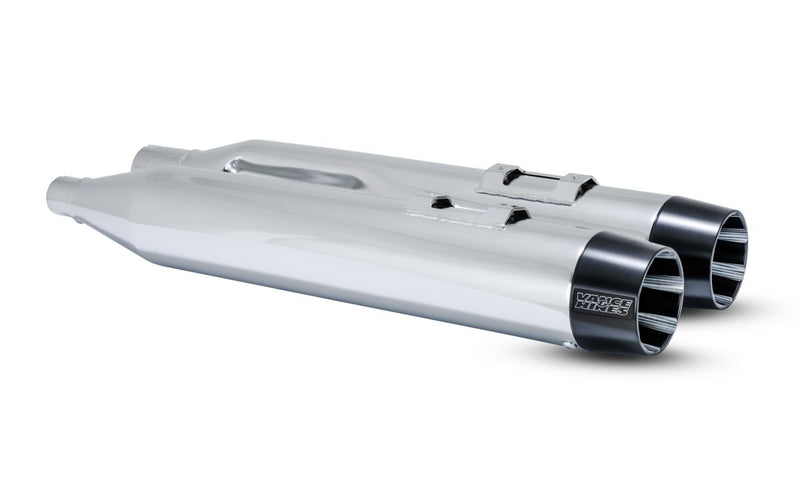 Vance & Hines Blackbird 450 Slip-on Mufflers - Pair - Black / Chrome for Harley-Davidson Touring 2017-2026
