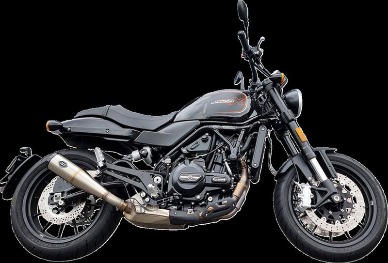 S&S Cycle Grand National Slip-On Muffler Brushed