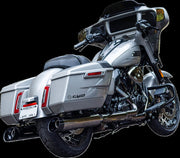 S&S Cycle 4-1/2" MK45 Performance Slip-On Mufflers for 2017-2025 Harley-Davidson Lava Chrome Pair