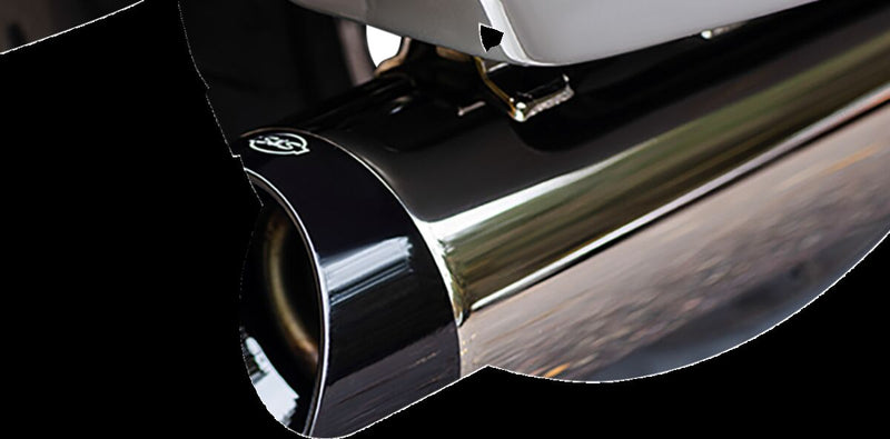 S&S Cycle 4-1/2" MK45 Performance Slip-On Mufflers for 2017-2025 Harley-Davidson Lava Chrome Pair #550-1113