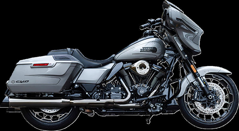 S&S Cycle 4-1/2" MK45 Performance Slip-On Mufflers for 2017-2025 Harley-Davidson Lava Chrome Pair