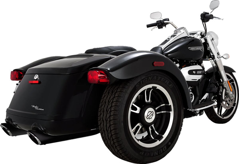 Vance & Hines Twin Slash Slip-on Mufflers - Straight Can, Pair for Harley-Davidson Touring & Trike 2017-2025