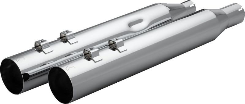 Khrome Werks HP-Plus® Slip-On Mufflers for 2017-2026 Harley-Davidson Straight-Cut Pair #40FST-1011-CHR