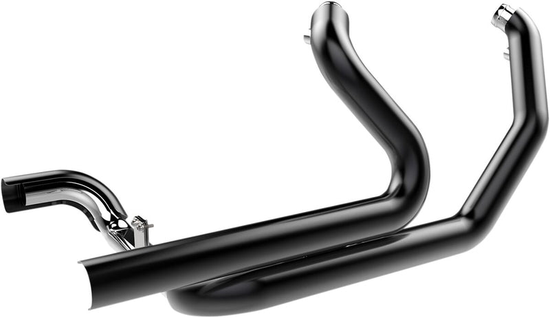 Khrome Werks Black 2 Into 2 Crossover Headers w/Heat Shield for 2009-2016 Harley-Davidson Touring Motorcycles