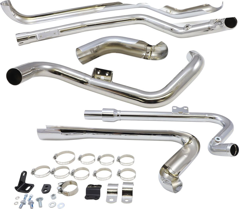 Cobra True Dual Headpipes - Each - Chrome for Harley-Davidson Touring 2017-2025