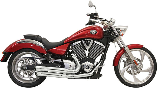 Bassani Xhaust Pro-Street Exhaust System Prostreet Chrome Upswept Full System Steel