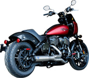 S&S Cycle 2-into-1 Qualifier Exhaust System for 2022-2026 INDIAN CHIEF Brushed Stainless Silver 49 State #550-1115