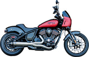 S&S Cycle 2-into-1 Qualifier Exhaust System for 2022-2026 INDIAN CHIEF Brushed Stainless Silver 49 State Each