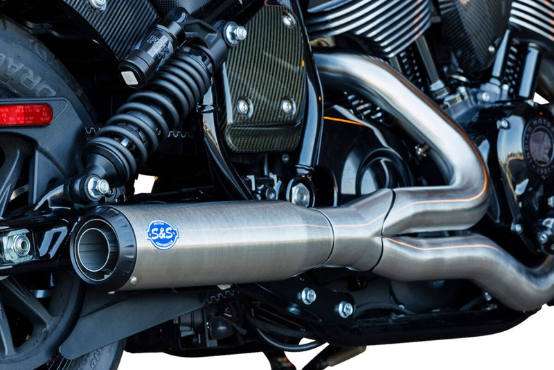 S&S Cycle 2-into-1 Qualifier Exhaust System for 2022-2026 INDIAN CHIEF Brushed Stainless Silver 49 State #550-1115