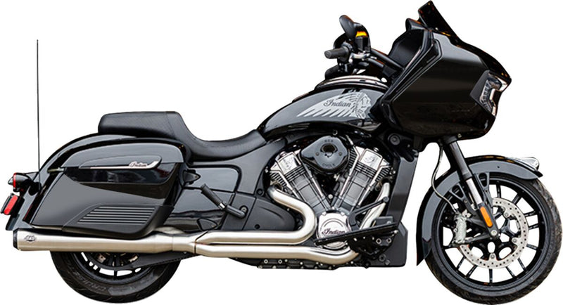S&S Cycle 2-into-1 Qualifier Exhaust System for 2020-2026 INDIAN Brushed Silver 49 State