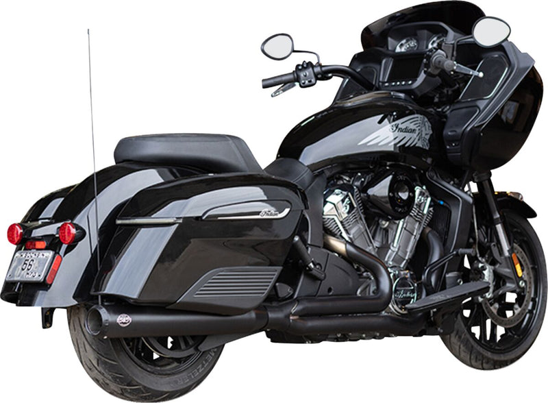 S&S Cycle 2-into-1 Qualifier Exhaust System for 2020-2026 INDIAN Guardian Black 49 State Each