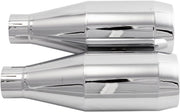 Trask Chrome Slip-On Mufflers for 2015-2016 Indian Scout Motorcycles #TM-3042CH