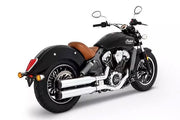 Muffler Slip-On 3.5" Duals for Indian Scout Black| Chrome #500-0504