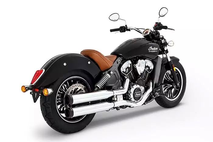 Muffler Slip-On 3.5" Duals for Indian Scout Black| Chrome #500-0504