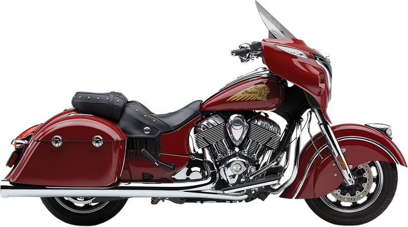 Cobra Neighbour Haters Slip-On Mufflers In Chrome For Indian 2014-2024 Chieftain, Challenger, Roadmaster & Springfield Models